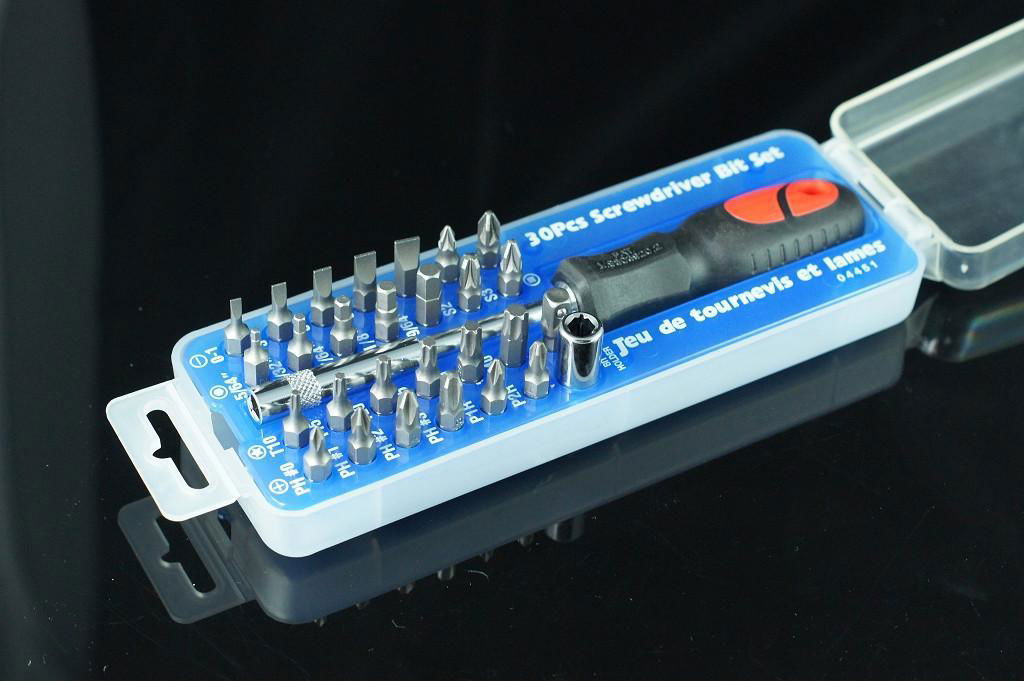 30PC SCREWDRIVER & BITS SET CS4451 CIC (Taiwan Manufacturer) Hand Tools Tools Products