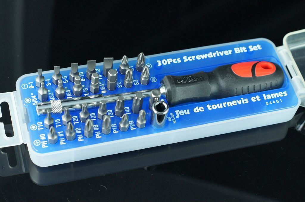 30PC SCREWDRIVER & BITS SET CS4451 CIC (Taiwan Manufacturer) Hand Tools Tools Products