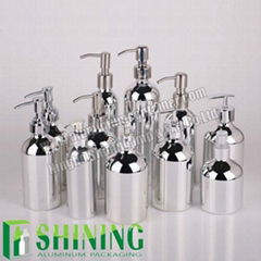 Shining Aluminum Cosmetic Bottle