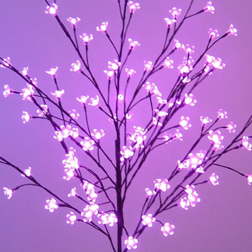 1.2 Metre Outdoor Pink Led Blossom Tree Pink Led Cherry Tree