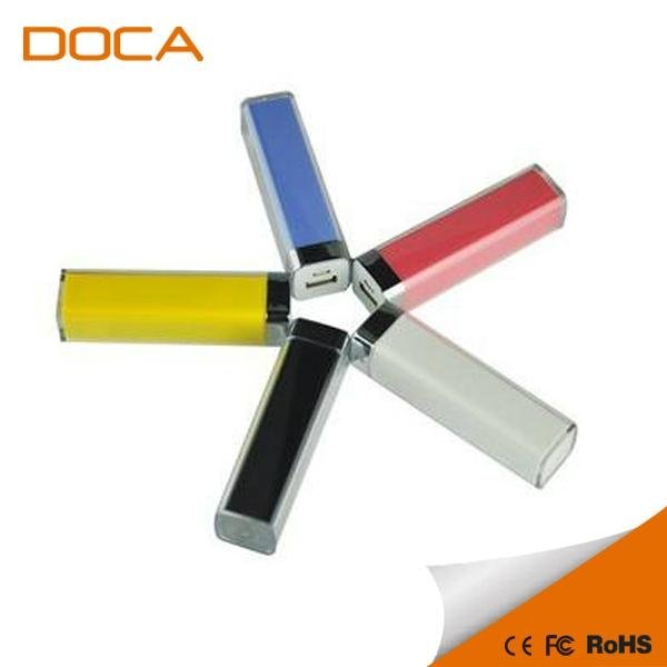 2200mAh Lipstick Power Bank Portable Charger for cell phone 3