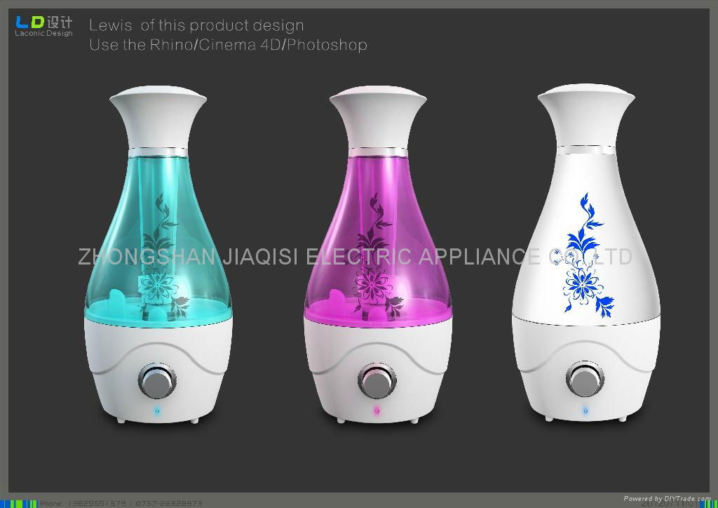 New Mini Vase shape 1.0L humidifier for health care