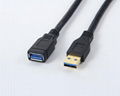 USB 3.0 AM to AF Cable, with golden AM plug 2