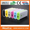 multi color Power bank 4400mAh