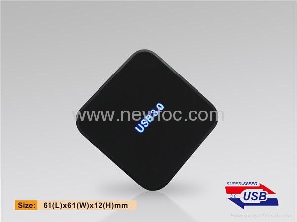 usb 3.0 hub 4 Ports USB hub with LED 3