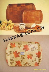 Bamboo serving tray / Wooden Square plate / Food Serving plate