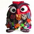 3usd/1pcs own design , handmade , 100% cotton owl bags 3