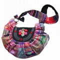 sell popular flower bag   patchwork with hand printing cotton bag 6usd/1pcs 2