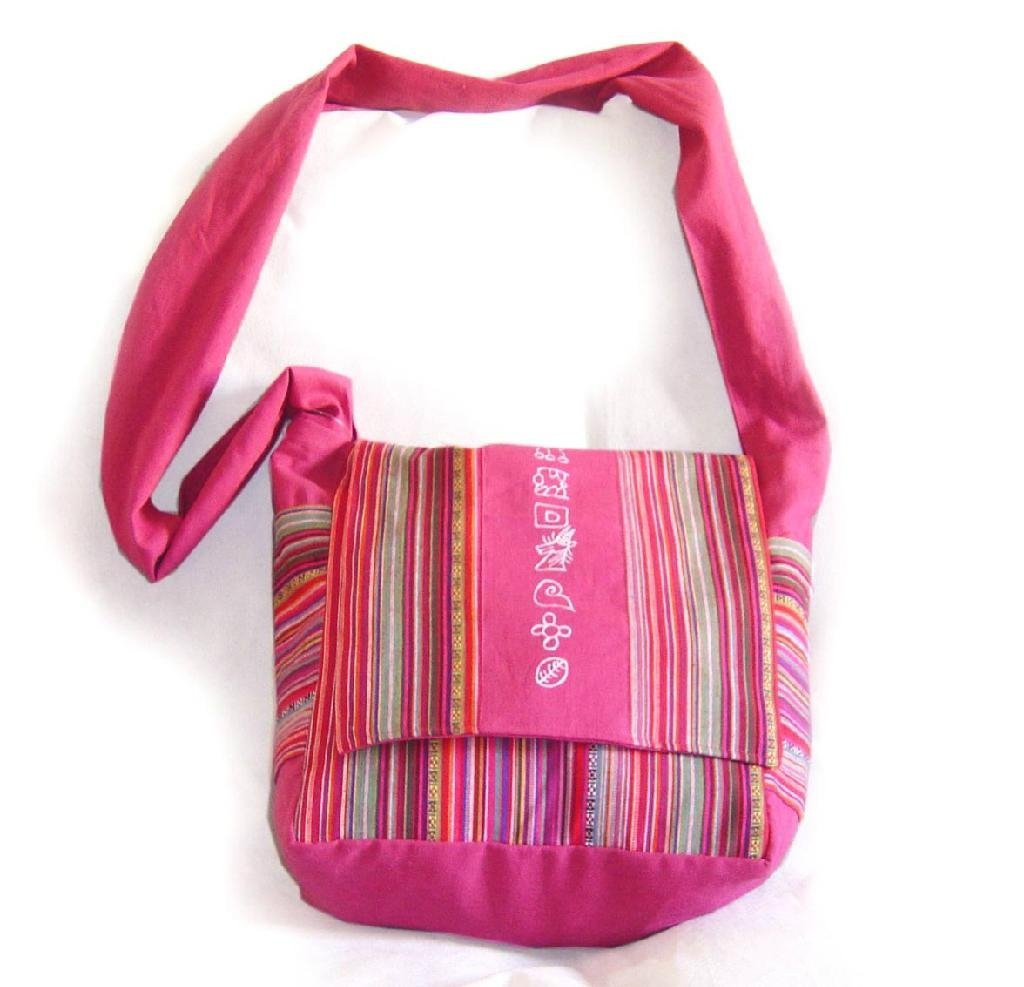 wholesale yunnan handmade patchwork with hand printing cotton shoulder bag