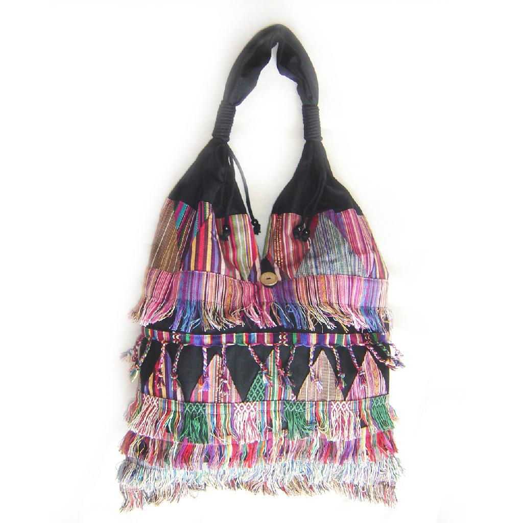 wholesale yunnan handmade patchwork with hand printing cotton shoulder bag 2