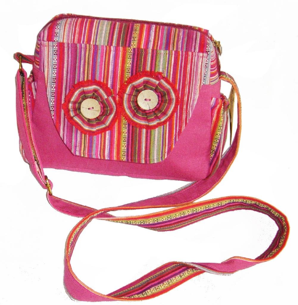 wholesale yunnan handmade patchwork with hand printing cotton shoulder bag 4