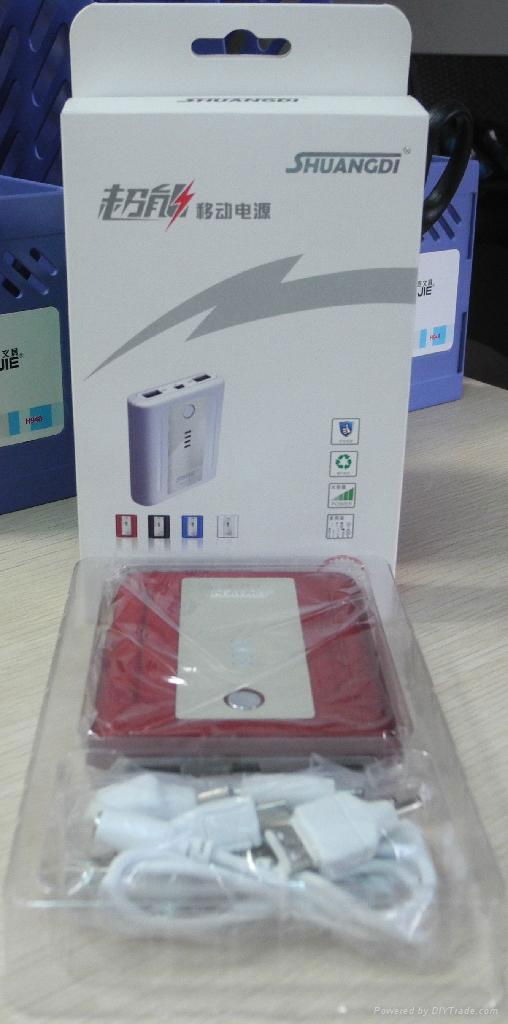 dual USB ports 10000mAh universal portable power bank at low price  4