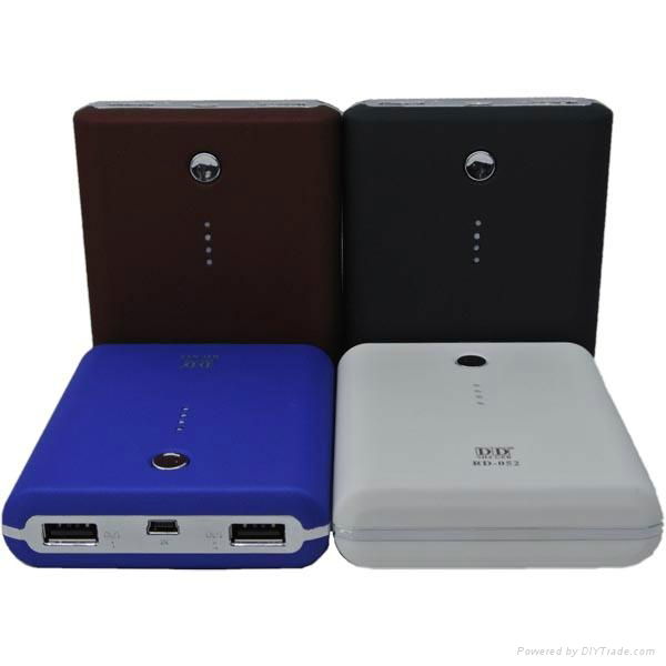 18650 Li-ion 10000mAh dual USB ports portable power bank external battery  2