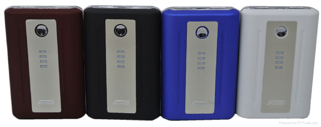 2013NEW hot seller portable power bank 7500mAh huge capacity with dual USB ports 2