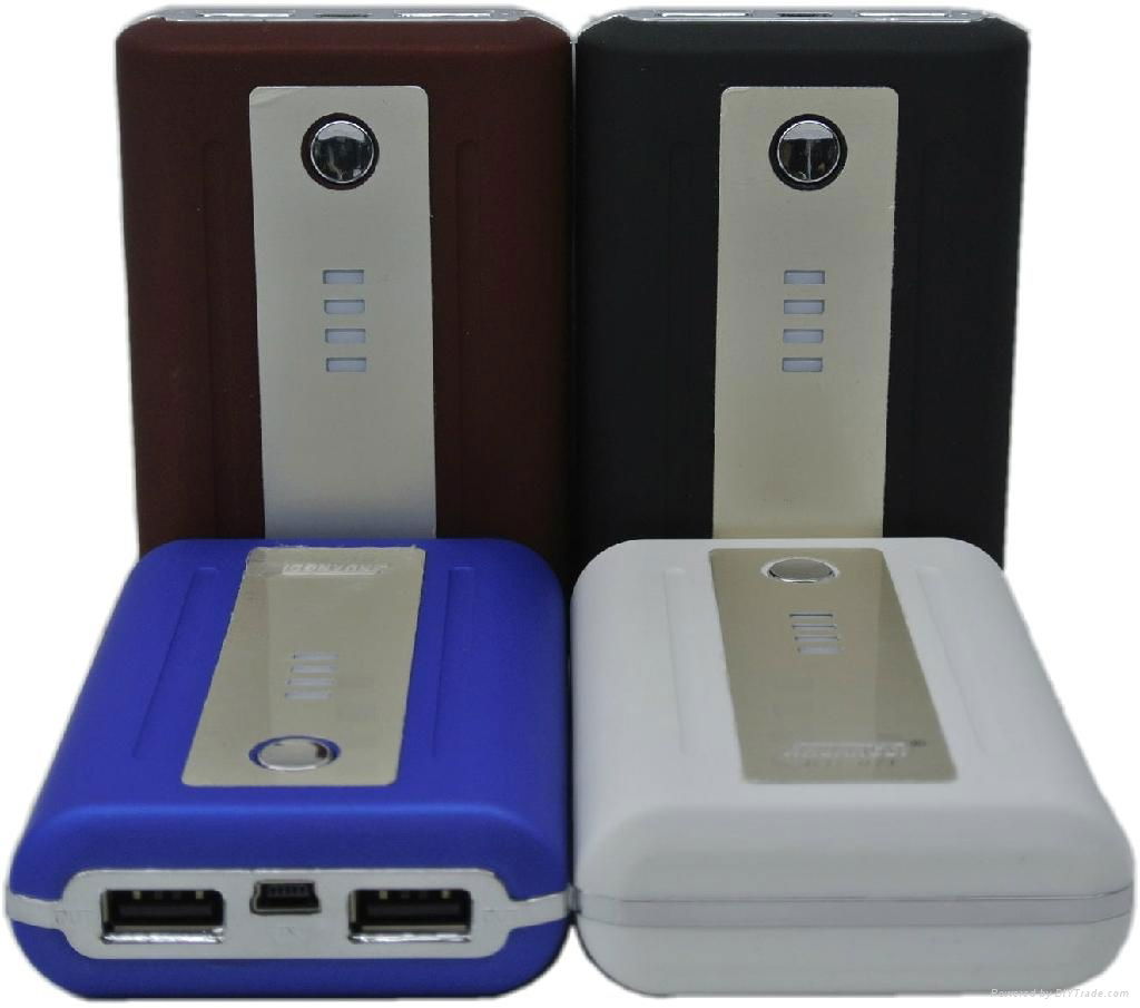 2013NEW hot seller portable power bank 7500mAh huge capacity with dual USB ports 3