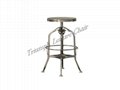Classic Vintage Inspired Draftsman's Chair/Round Seat Metal Toledo Stool/Galvani