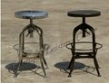 Classic Vintage Inspired Draftsman's Chair/Round Seat Metal Toledo Stool/Galvani 4