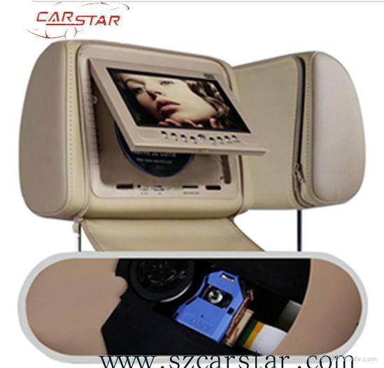 7 inch car headrest monitor with dvd player 3