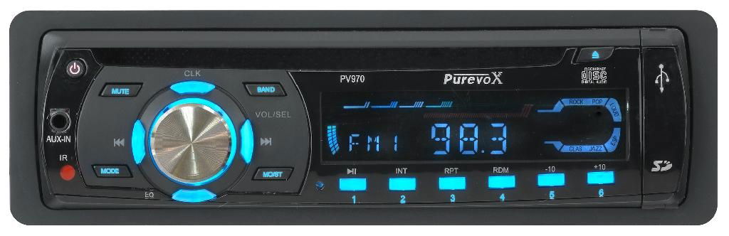 car CD player with AM/FM remote control