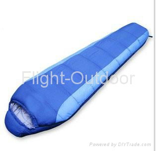 new camping mummy cotton water-proof sleeping bag 