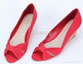 2013 new sex hot lady cute pumps cotton surface high heels ankle women shoes 2