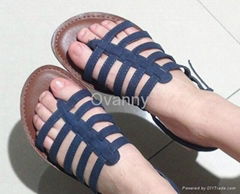 2013 new fashion summer comfortable cool PU leather knit sandals women shoes