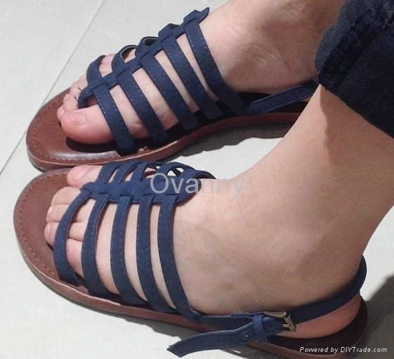 2013 new fashion summer comfortable cool PU leather knit sandals women shoes 2