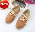 2013 New fashion travel sneakers pu leather casual oxfords women shoes