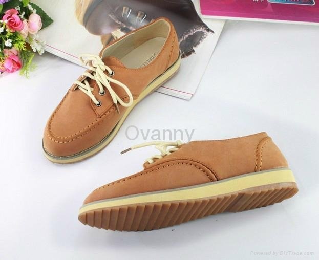 2013 New fashion travel sneakers pu leather casual oxfords women shoes 2