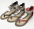 2013 new arrive fashion summer beautiful drill snake pattern cross strap sandels