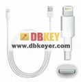 8 pin to USB Cable for iPhone5 USB 2.0 Adapter Cable for iPhone 5 iPod  1