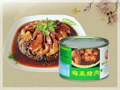 Pork with preserved vegetable (canned food)
