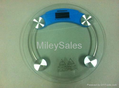 HIGH CAPACITY GLASS BATHROOM SCALE 12A 5