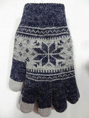 touchscreen gloves man snowflake