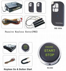 2013 New Auto Car Vehicle Passive Keyless Entry PKE Security Alarm System With C