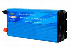 500W Pure sine wave power inverter with charger and auto transfer switch
