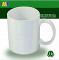 11oz sublimation coated white ceramic mug 1