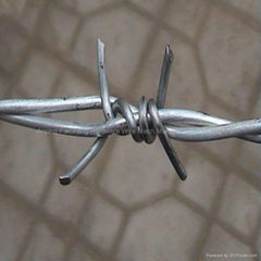 galvanized double twisted barbed wire