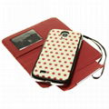 magnetic 2in1 dot leather case for