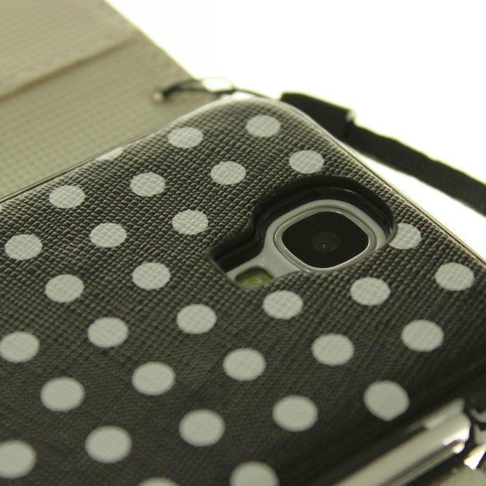 magnetic 2in1 dot leather case for Samsung galaxy S4 i9500 3