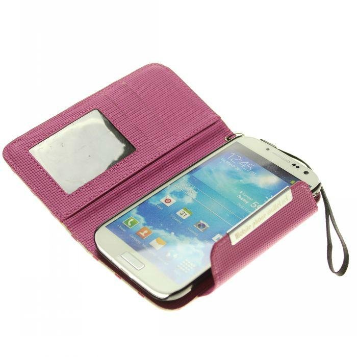 magnetic 2in1 dot leather case for Samsung galaxy S4 i9500 4