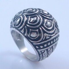 HBNR01874 Vintage Jewelry Bishop Ring Stainless Steel Casting Ring