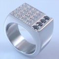 2013 fashion men's newest ring cnc