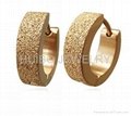 18K gold earrings stainless steel h   ie earrings men's earrings
