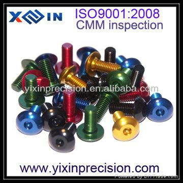 High precision OEM CNC custom parts aluminum turning machinery screws manufactur