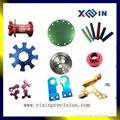 High quality aluminum 6061 CNC turning parts blue anodize aluminum laser service 3