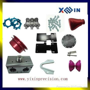 •	ISO9001 high quality aluminum 6061 cnc lathe turning parts and blue anodized p 2