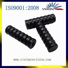 precision standard shaped cnc turning aluminum parts with black anodized