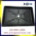 precision standard shaped cnc turning aluminum parts with black anodized 3