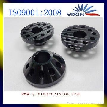high precision cnc turning and milling black anodized aluminum auto component pa